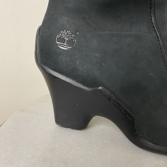 Timberland Women’s Uptown Tall Black Nubuck Leather Boots Style 98367 Sz.9.5 - Picture 6 of 15